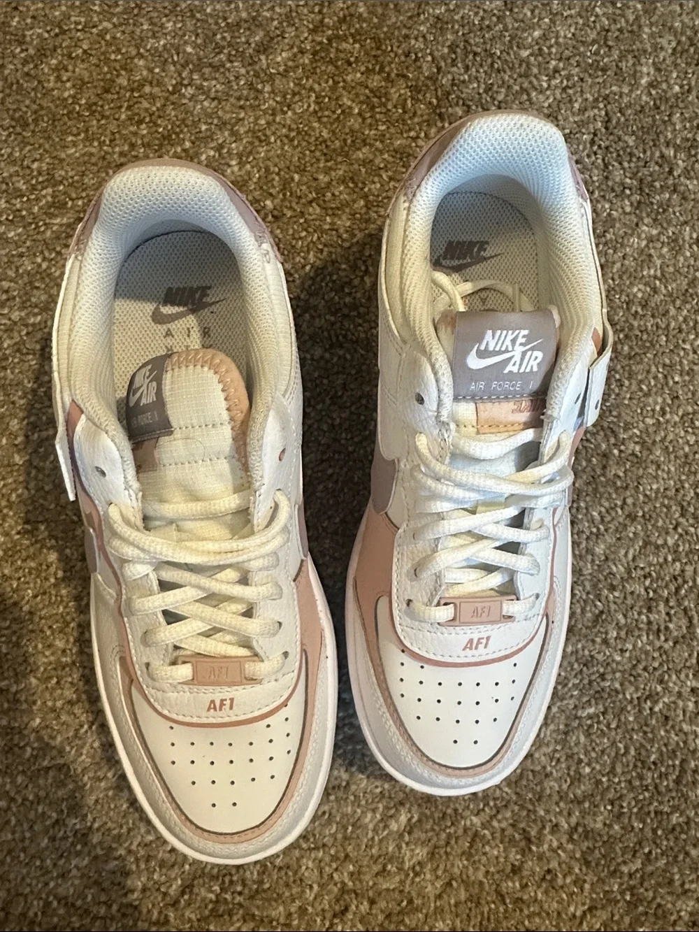 Nike Women's Sneakers - White & Light Pink